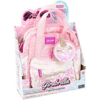 Plecak mini z portfelem różowy Nice