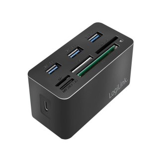 Stacja dokująca USB3.2 8-portów, mini Czarna LogiLink