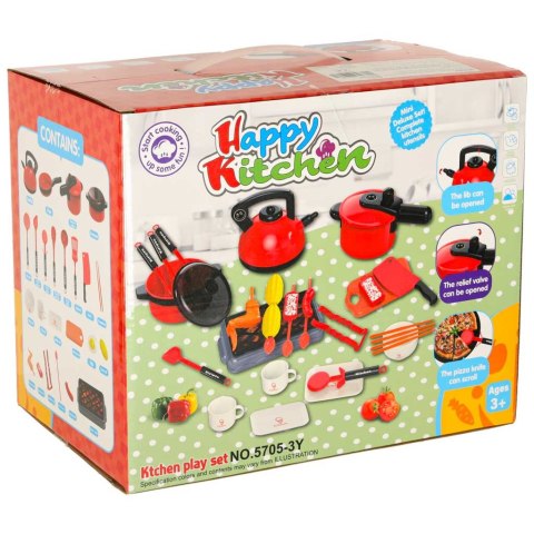 Zestaw do gotowania dla dzieci naczynia akcesoria kuchenne zestaw 35 elementów Kik Sp. z o. o. Sp. k.