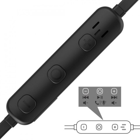 Słuchawki bezprzewodowe Freedom Run II dokanałowe z mikrofonem czarne Hama