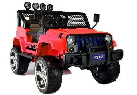 Auto na Akumulator S2388 Jeep Czerwony 4x45W LEAN CARS
