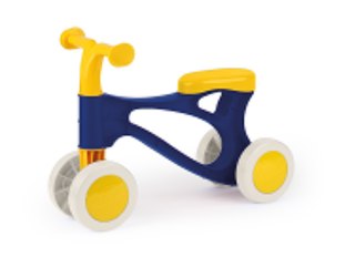 Jeździk rowerek niebiesko-żółty Lena