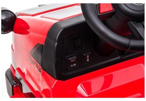 Traktor na Akumulator z Przyczepą CH9959 Czerwony LEAN CARS