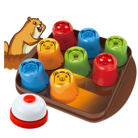 Gra Zręcznościowa 2w1 Mole Maze Szybkie Kubeczki Kółko i Krzyżyk LEAN Toys