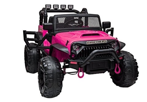Auto na akumulator Jeep JC666 Różowy Lakierowany LEAN CARS