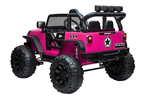 Auto na akumulator Jeep JC666 Różowy Lakierowany LEAN CARS