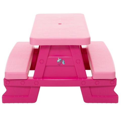 Zestaw Stolik Ogrodowy z Ławeczkami Dla Dzieci Dorex Różowy Dorex
