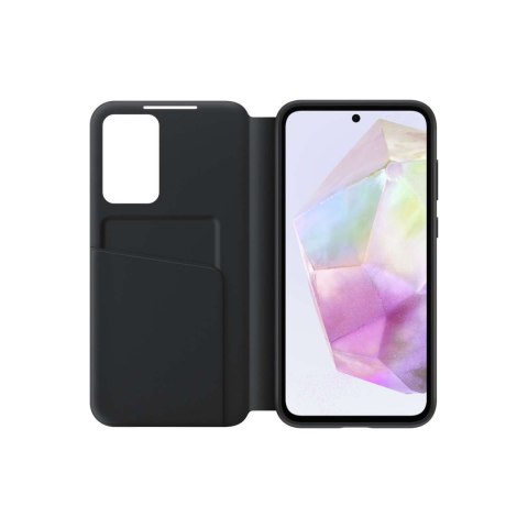 Oryginalne etui Smart View Wallet z klapką do Samsung Galaxy A35 czarne SAMSUNG
