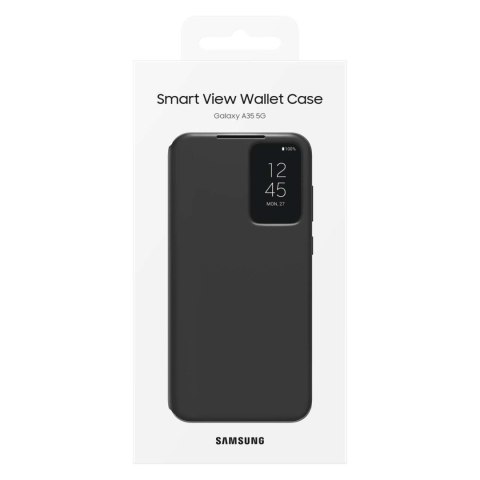 Oryginalne etui Smart View Wallet z klapką do Samsung Galaxy A35 czarne SAMSUNG