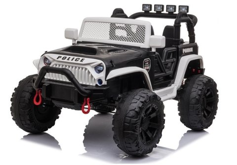 Auto na Akumulator JC666 Policyjny Biały LEAN CARS