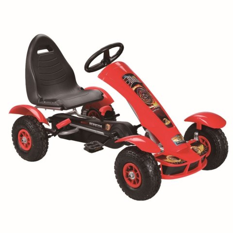 Gokart Na Pedały F618 Czerwony LEAN CARS
