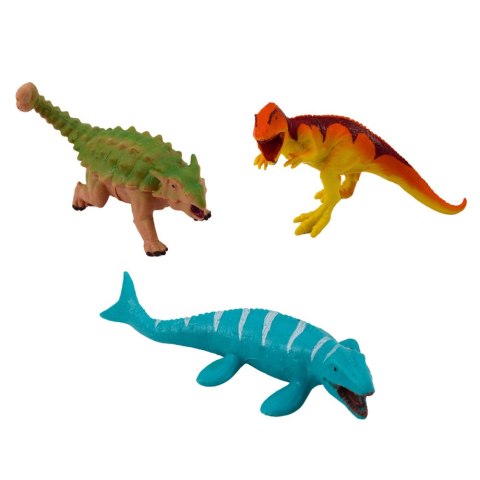 Zestaw Realistycznych Figurek Dinozaury Wulkan Drzewo 6el LEAN Toys