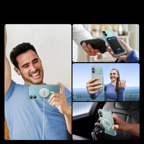 Etui na iPhone 16 Plus Classy Clear Magnetic z MagSafe - przezroczyste UGREEN