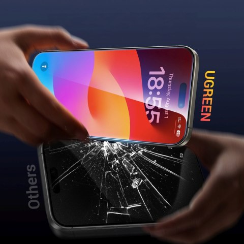 Szkło hartowane z ramką montażową na iPhone 16 Pro Max - 2 szt. UGREEN
