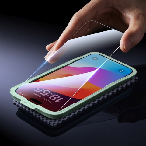 Szkło hartowane z ramką montażową na iPhone 16 Pro Max - 2 szt. UGREEN