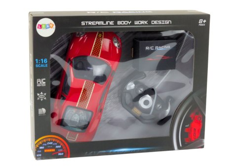 Auto Sportowe Zdalnie Sterowane RC Światła Niebieski 1:16 LEAN Toys