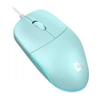 Mysz przewodowa AZORA MB-241 1200 DPI miętowa podświetlenie Defender
