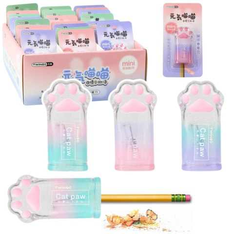 Temperówka Strugaczka Łapka Kotka Do Cienkich Kredek LEAN