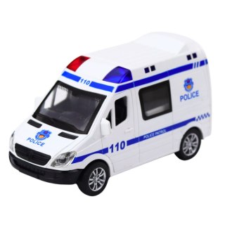 Wóz Policyjny Karetka Ambulans Otwierane Drzwi Napęd Światła Dźwięki Mix LEAN Toys