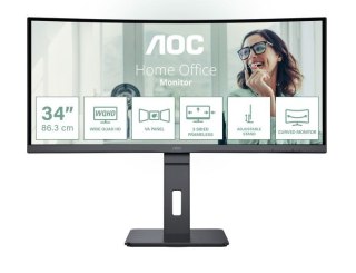 Monitor CU34P3CV 34 cale 100Hz Curved VA HDMI DP RJ45 USB-C AOC