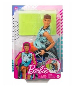 Lalka Barbie Fashionistas Ken na wózku inwalidzkim Mattel