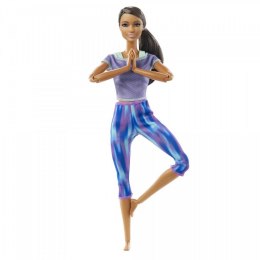 Lalka Barbie Made to Move Kwiecisty Niebieski strój Mattel