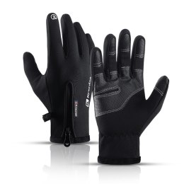 Sportowe rękawiczki dotykowe do telefonu zimowe Outdoor roz. S czarne