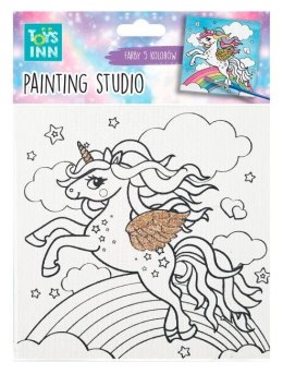 Zestaw do malowania Canvas Unicorn Rainbow Stnux