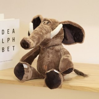 Pluszowa Maskotka Przytulanka Słoń Z Dużymi Uszami Brązowy 22cm LEAN Toys