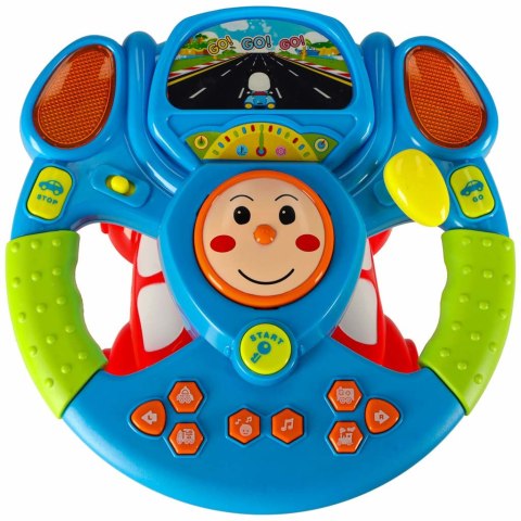 Zabawka interaktywna kierownica dla dzieci symulator muzyka dźwięki światła projektor Kik Sp. z o. o. Sp. k.