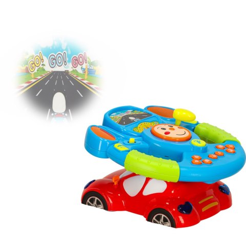 Zabawka interaktywna kierownica dla dzieci symulator muzyka dźwięki światła projektor Kik Sp. z o. o. Sp. k.