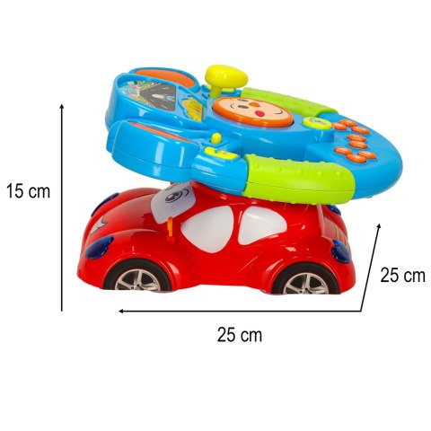 Zabawka interaktywna kierownica dla dzieci symulator muzyka dźwięki światła projektor Kik Sp. z o. o. Sp. k.