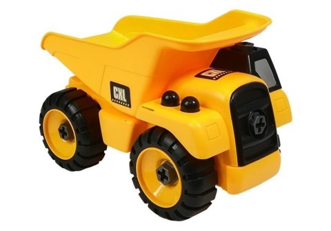 Zestaw autek Dźwig Wywrotka Koparka do Rozkręcania LEAN Toys