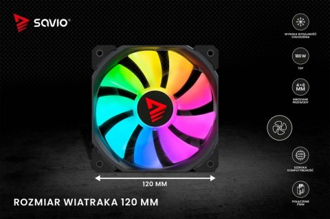 Chłodzenie procesora CPU Vortex X2 ARGB Savio