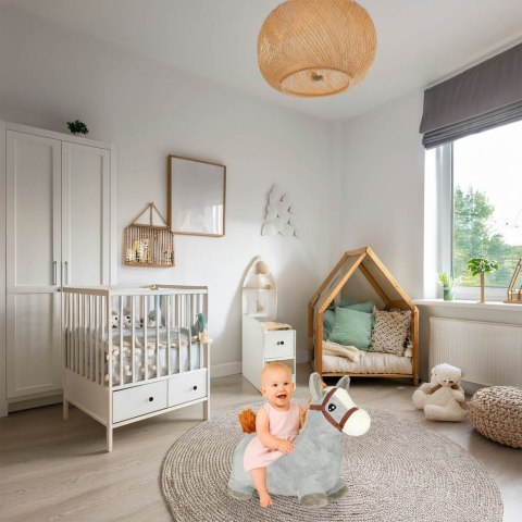 Skoczek dla dzieci gumowy do skakania koń konik z miękkim pokrowcem pompka Kik Sp. z o. o. Sp. k.