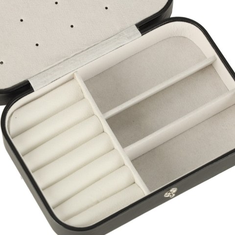 Szkatułka pudełko na biżuterię organizer czarny Kik Sp. z o. o. Sp. k.