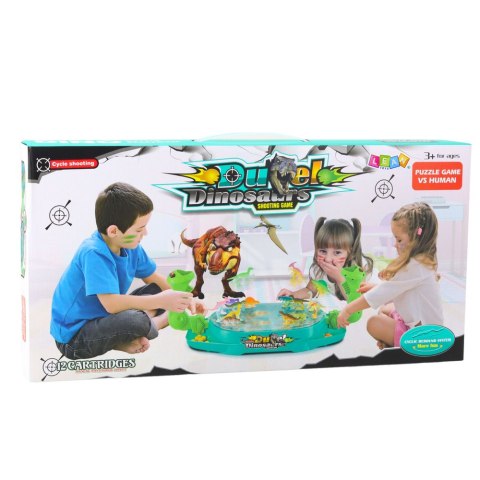 Gra Zręcznościowa Piłkozaury Strącanie Dinozaurów Strzelanie LEAN Toys