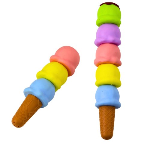 Lody W Rożku Gałki Lodów Zakreślacze 5 Kolorów Pastelowe 18cm LEAN