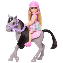 Lalka Barbie Chelsea na kucyku Mattel
