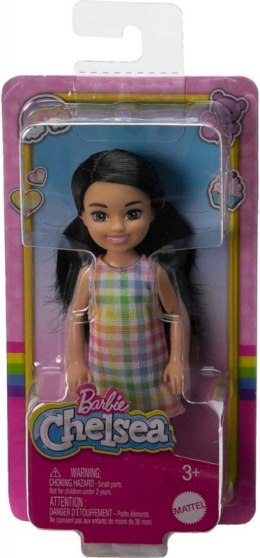 Lalka Barbie Chelsea sukienka w kratę Mattel