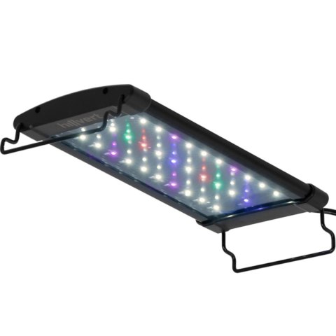 Lampa oświetlenie LED do akwarium wzrostu roślin pełne spektrum 33 diody 27 cm 6 W Hillvert