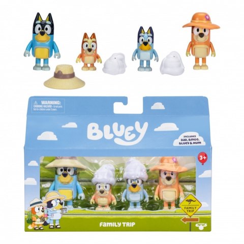 Zestaw figurek Bluey Rodzinna wycieczka Tm Toys