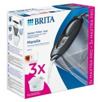 Dzbanek filtrujący Marella 2,4l + 3 wkłady PRO Pure Performance Brita