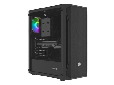 Obudowa Fury Shobo SH4 RGB Midi Tower z oknem Czarna Natec