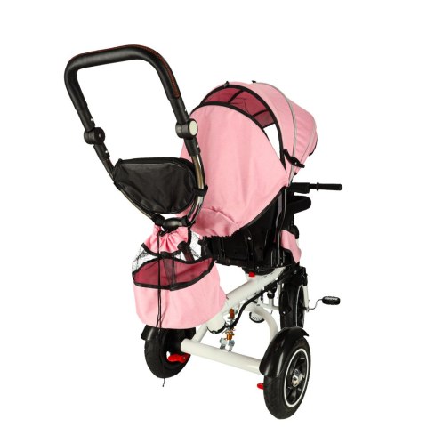Rowerek trójkołowy Trike Fix V3 rower spacerówka 3w1 obracany 360 wolne koło różowy Kik Sp. z o. o. Sp. k.