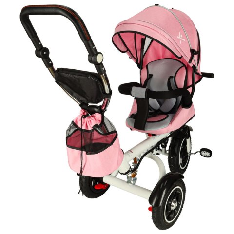 Rowerek trójkołowy Trike Fix V3 rower spacerówka 3w1 obracany 360 wolne koło różowy Kik Sp. z o. o. Sp. k.