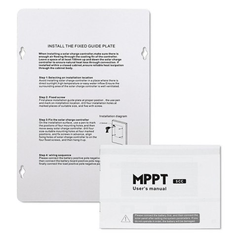 Solarny regulator ładowania MPPT z czujnikiem temperatury 30A | 12V/24V | LCD | 2xUSB | Bluetooth | APP | GEL | LiFePO4 Qoltec