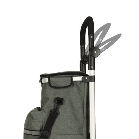 Wózek torba na zakupy na kółkach ze stelażem 100cm szary Kik Sp. z o. o. Sp. k.