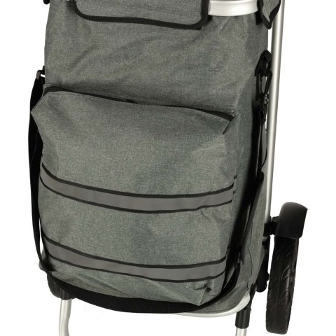 Wózek torba na zakupy na kółkach ze stelażem 100cm szary Kik Sp. z o. o. Sp. k.