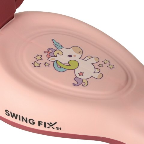 Jeździk grawitacyjny LED Swing FIX S1 skuter z rączką różowy max 65kg Kik Sp. z o. o. Sp. k.